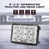 Abrams 4" x 6" Integrated LED Tractor Head Light [Rectangular