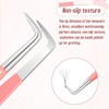 Lash Tweezers for Eyelash Extensions,High Precision Fiber Tip Tweezers 90