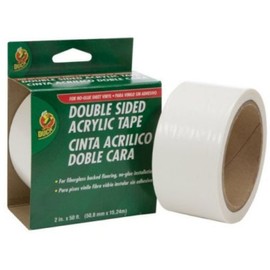 Duck Brand 280456 Double-Sided Vinyl Flooring Tape, 2-Inch by 50 Feet, Single Roll