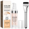Colour Changing Foundation, Colour Changing Foundation Liquid with 1 Brushes,