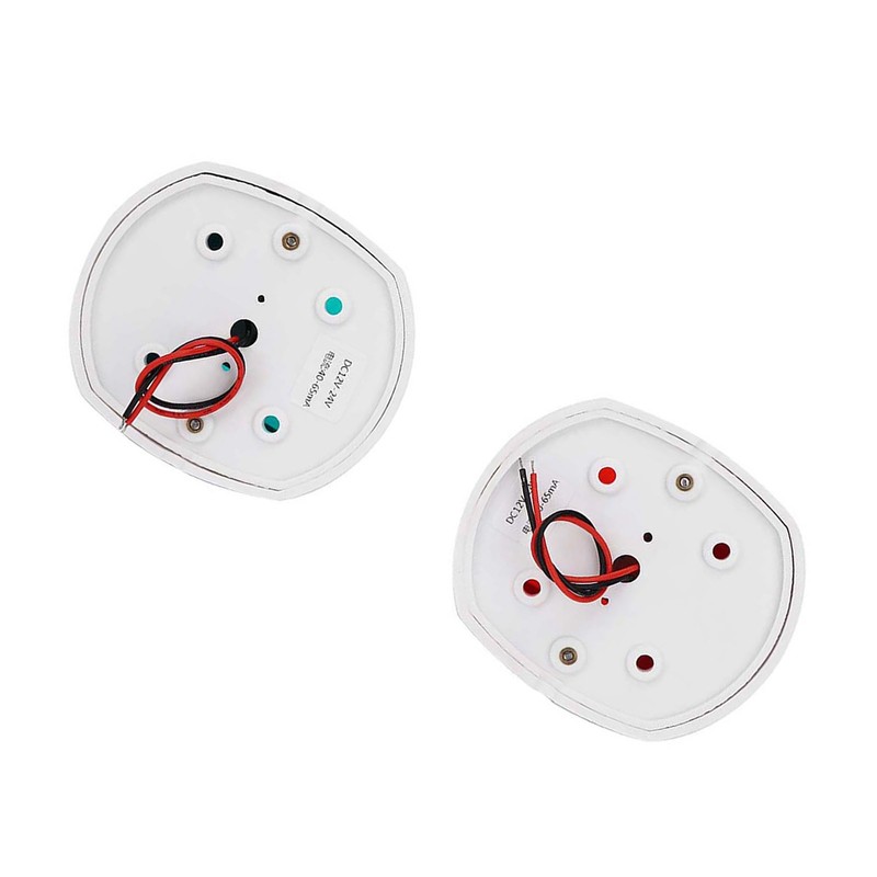 Pair of Signal Lamp Spherical Red Green LED Waterproof Boat