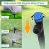 M METERXITY 10-Pack Drip Irrigation Emitters, 5"/13mm Drippers with Stake