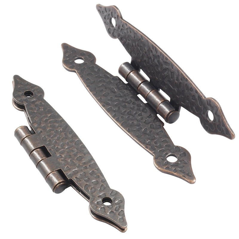 Kyuionty 12 Pack H-Shape Cabinet Hinges, Hammercraft Flush Door Hinge