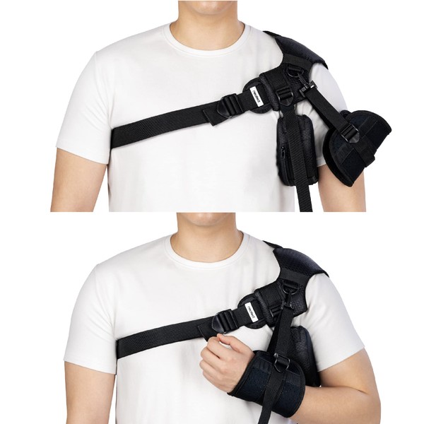 NEOFECT Shoulder Brace Left - Support and Compression Sleeve for Torn Rotator Cuff, AC Joint Pain Relief, Arm Immobilizer Wrap, Dislocated Sholder, Stroke Recovery Equipment