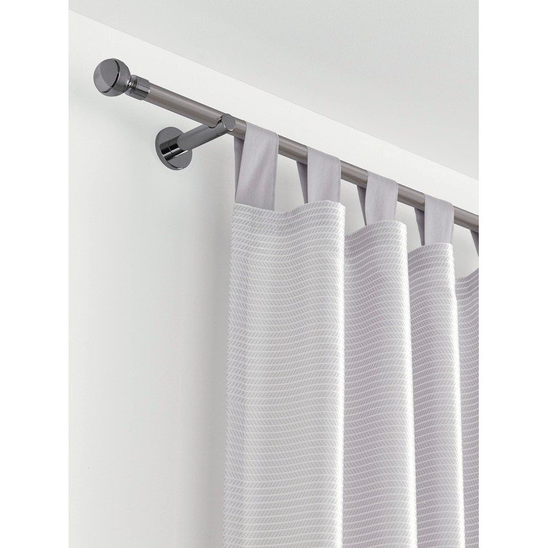 GARDINIA Bracket with Mounting Plate for Curtain Rods, 1-Rod Holder,