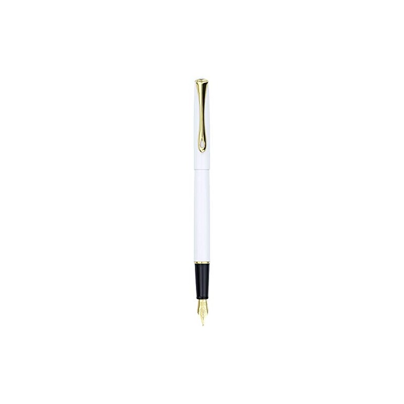 DIPLOMAT - D40705025 - Traveller Fountain Pen White and Gold