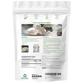 Micro Ingredients Organic Marshmallow Root Powder, 8 Ounce, Filler Free and Traditionally Used, Supports Digestive Gastrointestinal Health, Non-Irradiated and No GMOs, Vegan Friendly