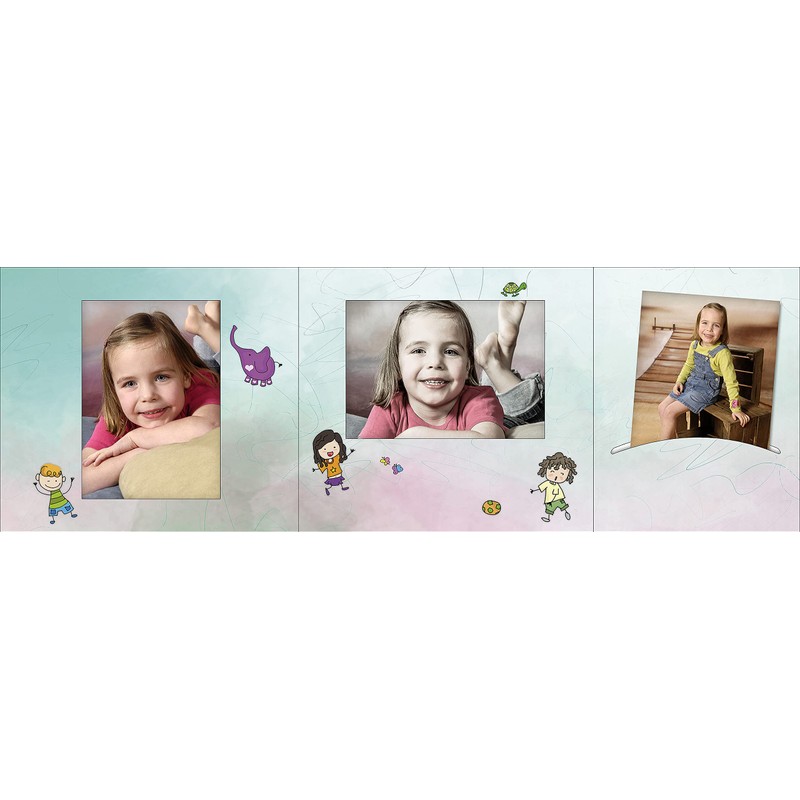 Pack of 1-100 pieces. Leporello Portrait Folder for 13 x