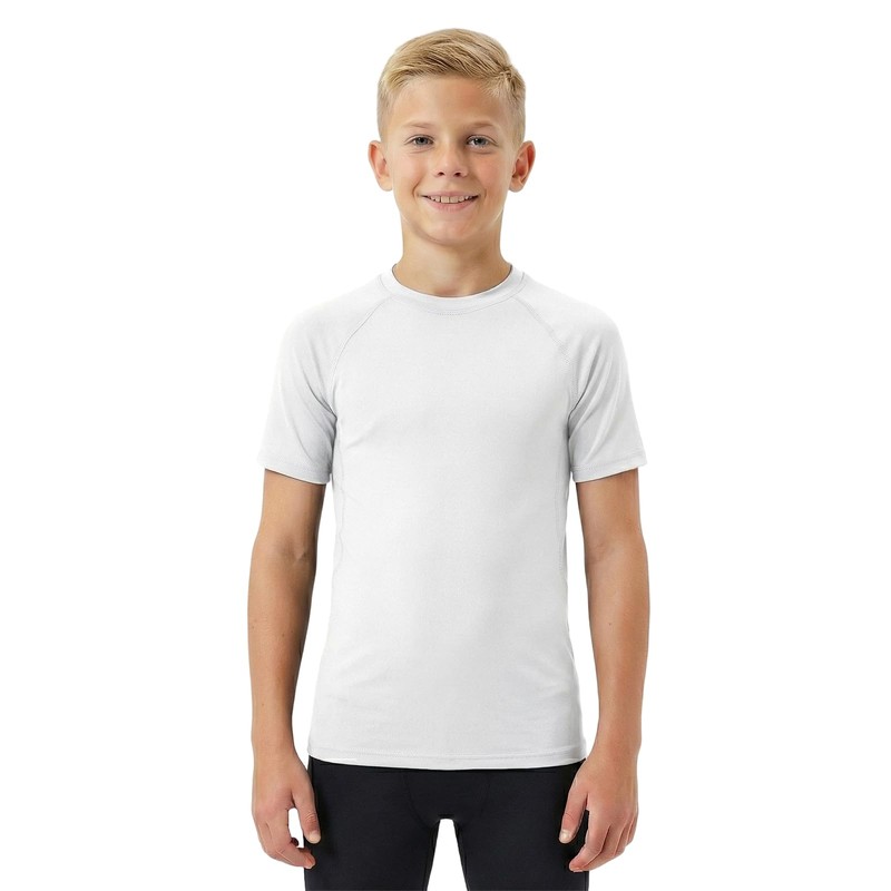 HYCOPROT Maglia a Compressione per Ragazzi Maniche Corte Base Layer