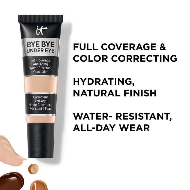 IT Cosmetics Bye Bye Under Eye Concealer (Medium) - Water-Resistant,