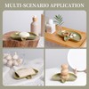 Ceramic Soap Dish with Drainage – Half Moon Soap Holder