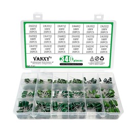 18 Values 340Pcs 100V Metalized Mylar Polyester Film Capacitors Kits 2A221J 2A331J 2A471J 2A681J 2A102J 2A222J 2A332J 2A472J 2A682J 2A103J 2A223J 2A333J 2A473J 563J 2A683J 2A104J 2A224J 2A474J Green