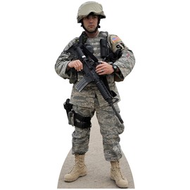 H37015 Soldier Air Force Cardboard Cutout Standup