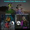 2 Sets 2pcs 15.6in LED Bike Lights Kit for Night