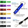 Aluminum Alloy Survival Whistle, Extra Loud Aluminum Whistle with 7