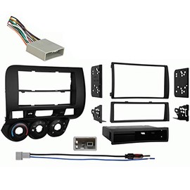 Harmony Audio Radio Install Bundle Fits Honda Fit 2007 2008 with Metra 99-7872 Multi DIN Dash Kit