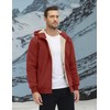 TACVASEN Zipper Sweatshirt for Men Sherpa Lined Jacket Heavyweight Thick