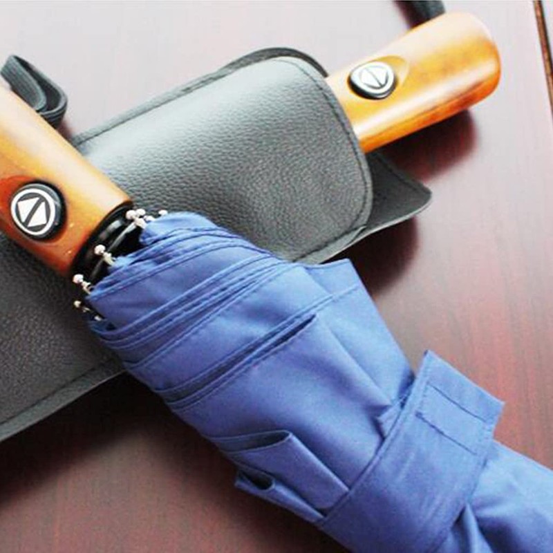 CATSELURRY Umbrella Cover High-end Black PU Leather Umbrella Cover Portable