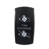 X AUTOHAUX Fan Override Rocker Switch 5Pin On-Off Blue LED