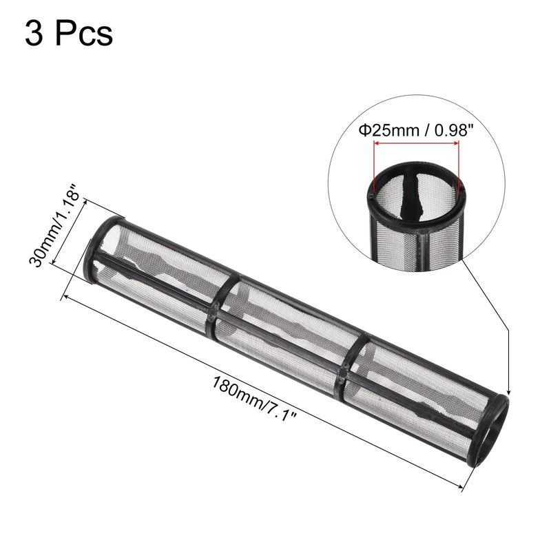 sourcing map 3 Pcs Airless Paint Sprayer Filter 180mm Length,