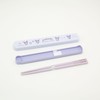 OSK Kuromi HS-16 Pull Lid Chopsticks Case Set