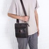 Bearneko Men's Shoulder Bag, Genuine Leather, Crossbody Shape, Thin, Lightweight,