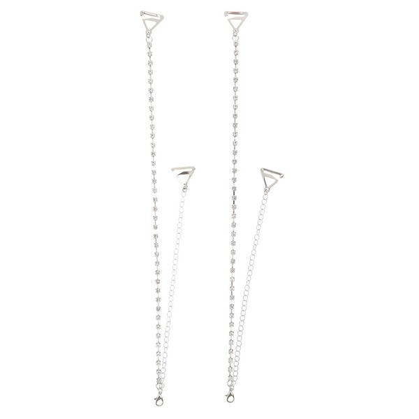 Vorcool Single-Row Crystal Rhinestone Bra Underwear Straps, Shoulder Straps Panty