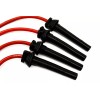 VMS RACING RED 10MM SPARK PLUG IGNITION WIRES CABLES FOR