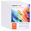 FIXWAL Canvas Boards for Painting 12 Pack, 5x7 Inch Art