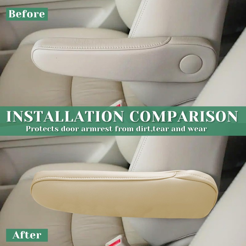 VKGUG 2PCS Car Front Seat Armrest Cover Compatible with Honda