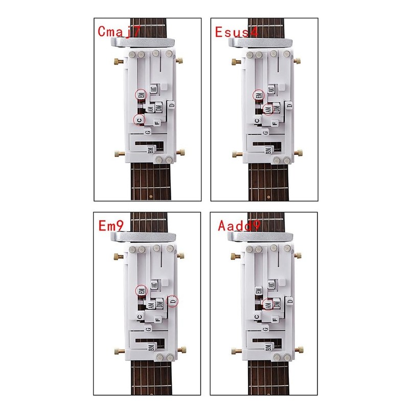 Willoghsa Guitar Folk Chord Assistant, One Key Chord Device, Automatic