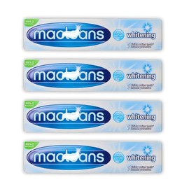 Bundle of 4 Mac Leans Whitening Toothpaste 100ml Each | Fresh Breath | Healthy Gums | Visibly White Teeth | Enamel Protection | Long Lasting