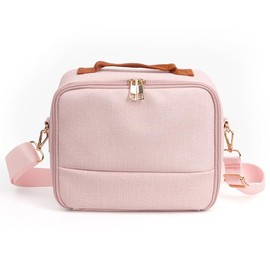 Haotermai Large Makeup Bag with Shoulder Straps, Travel Makeup Bag Large Capacity Toiletry Bag for Cosmetics Makeup Brushes Organizer - Blue, Pink-1, Scriptures