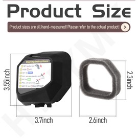 314622001 Air Filter & 5687301 Cover for Ryobi RY38BP 38cc Backpack Blower