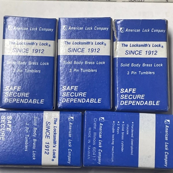 American Lock Company Padlocks (Model Number- B20KD) Luggage Padlocks.