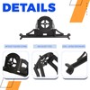 ECOTRIC Spare Tire Carrier Rack Mount Heavy Duty Compatible with
