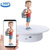 Electric Turntable 360 Degree Rotating Product Photography Display Rechargeable Remote