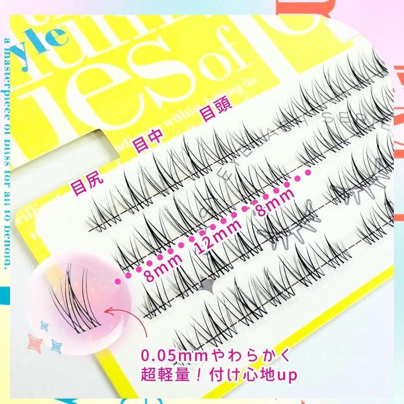 (No.07 Sunflower) Sharp Style Easy Eyelash Series Popular False Eyelashes