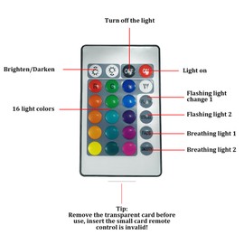 Rotating Water Ripple Light Ambient Light Bedroom Night Light Bedside Desktop Table Lamp 16 Colors Dimmable, Remote Controlled