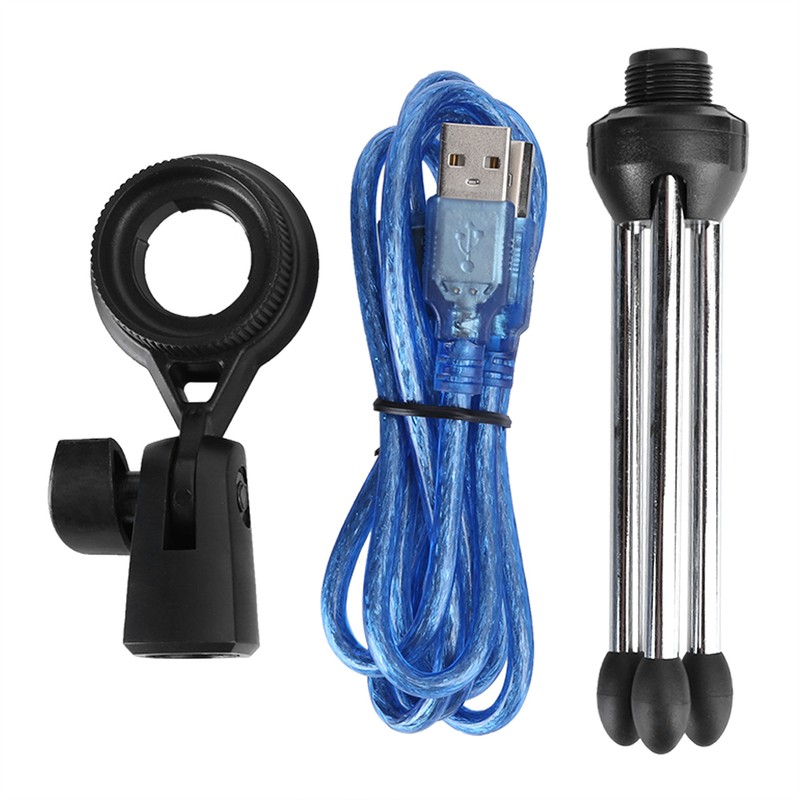 Professional Capacitance USB Microphone Recording Mini Portable MIC Set Plug