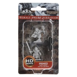 Pathfinder Deep Cuts Unpainted Miniatures: Wave 8: Female Dwarf Barbarian
