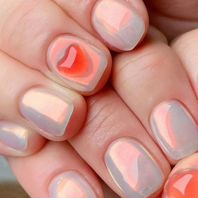 Bonnie B Nail Satin Powder Moonlight Orange / 보니비 네일