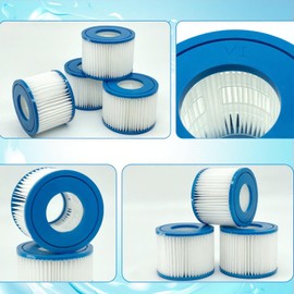 DJKFAEK 4 Replacement Filters Type VI for Spa Hot Tubs, Fits Model 90352E 58323