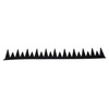 Warhawk/Mohawk Rubber Uneven Spikes Helmet Accessory Piece (Helmet Not Included)