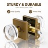 coolnews Crystal Door Knobs Interior, Passage Hall Closet Door Knobs,