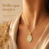 Collar De Oro Plata 925 Mujer Con Virgen De Guadalupe