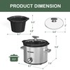 HEYNEMO 2 QT Small Slow Cooker, 3 Adjustable Temp, Upgraded
