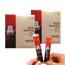 CheongKwanJang Red Ginseng Extract Everytime Balance Red Ginseng Stick 10mL x 30 packets, 1 box / 정관장 홍삼정 에브리타임 밸런스 홍삼스틱 10mL x 30포 1박스