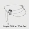 Skull Layered Waist Chain Belt - Punk Gothic Crossover Body