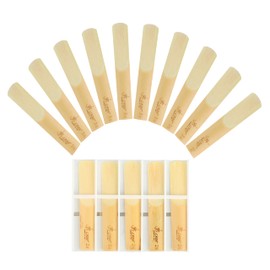 Bb Clarinet Reeds Strength 2.5, Box of 10, Reeds for Clarinet,Thinner Vamp Cut & Unfiled for Ease of Play,Traditional Clarinet Reeds for Beginner and Player